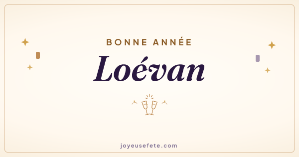Image « Bonne année Loévan » au format large