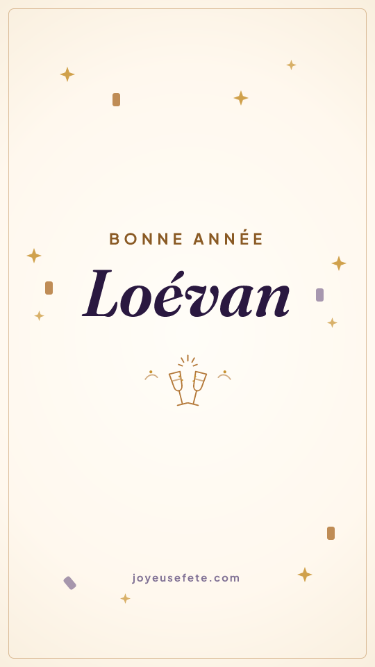 Image « Bonne année Loévan » au format story