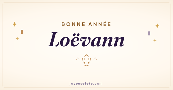 Image « Bonne année Loëvann » au format large