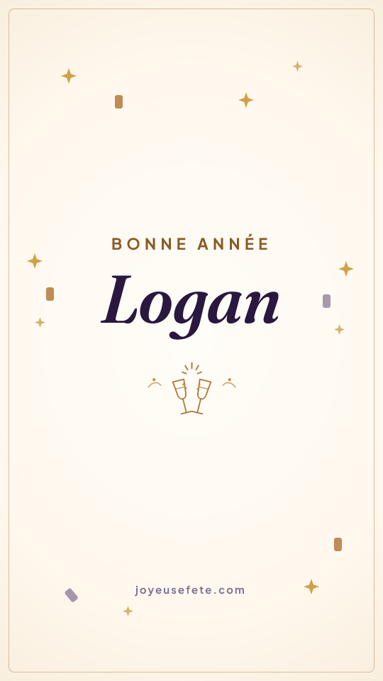Image « Bonne année Logan » au format story