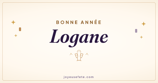 Image « Bonne année Logane » au format large