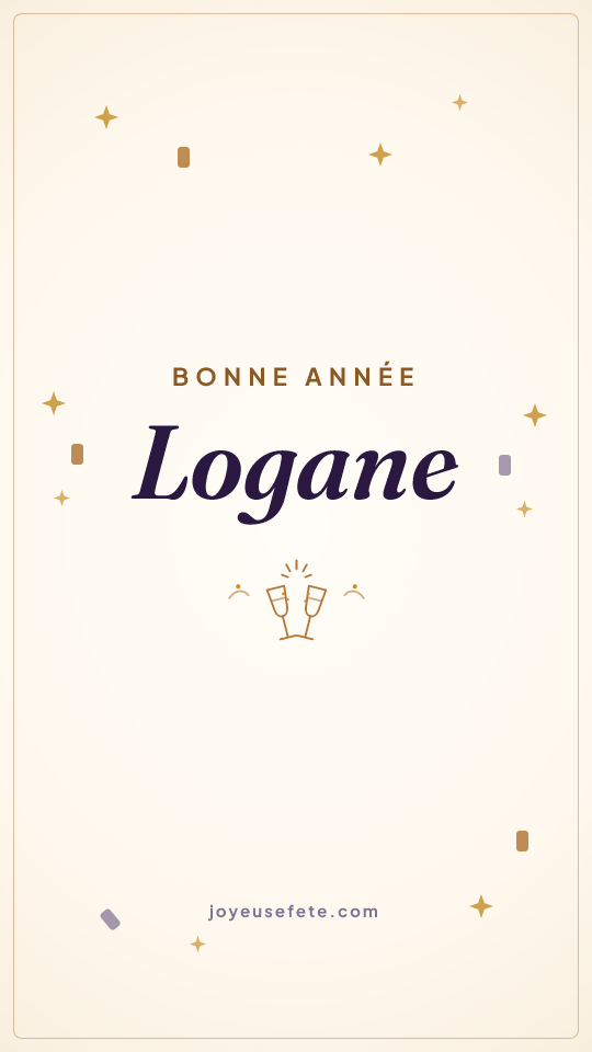 Image « Bonne année Logane » au format story