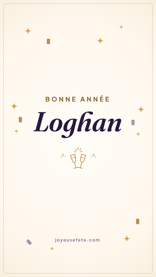 Image « Bonne année Loghan » au format story