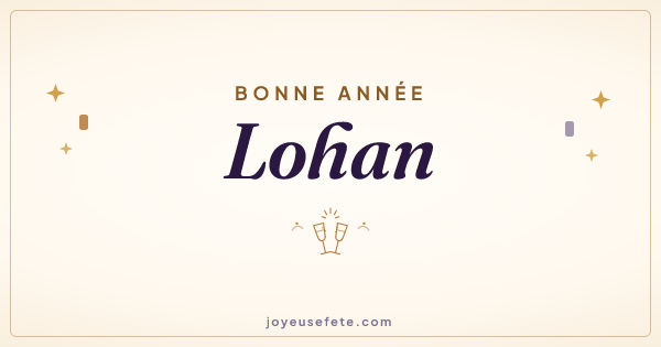 Image « Bonne année Lohan » au format large