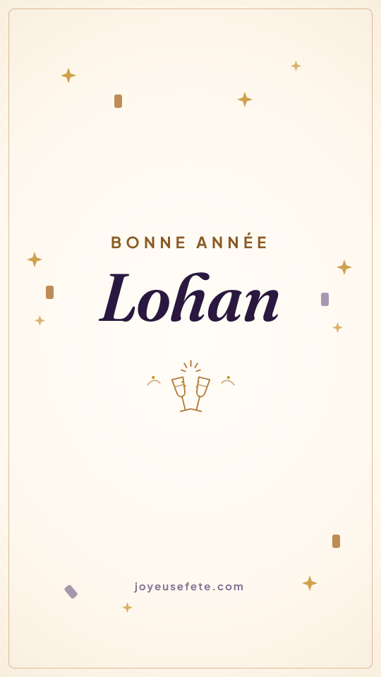 Image « Bonne année Lohan » au format story