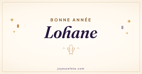 Image « Bonne année Lohane » au format large