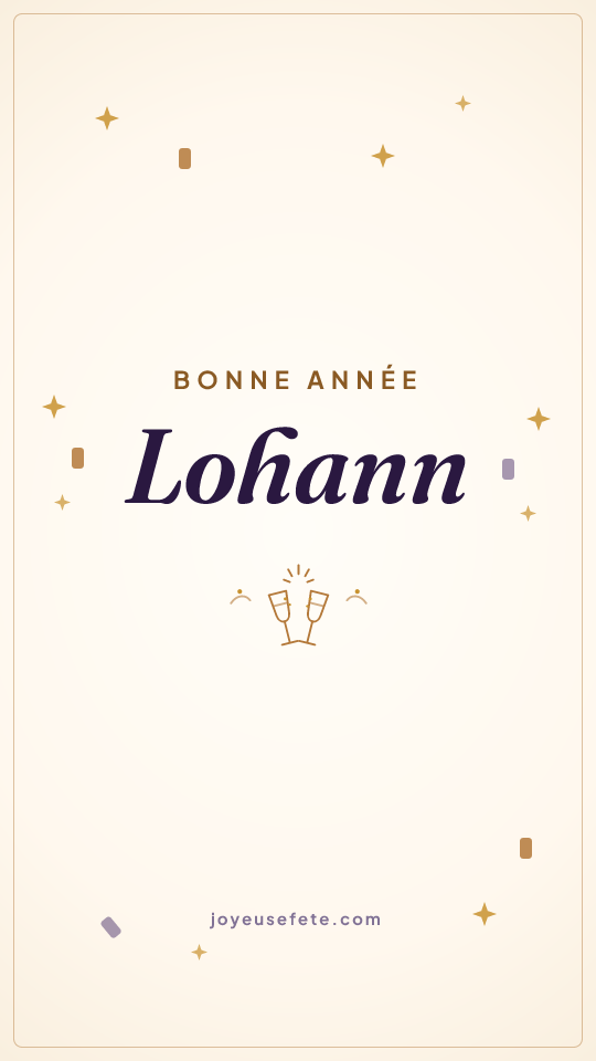 Image « Bonne année Lohann » au format story
