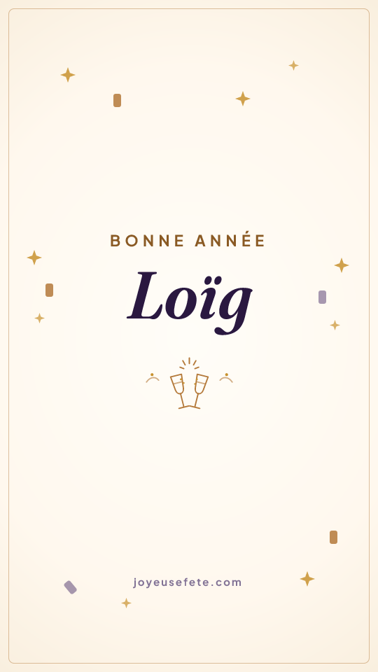 Image « Bonne année Loïg » au format story