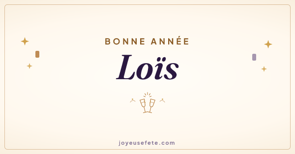 Image « Bonne année Loïs » au format large