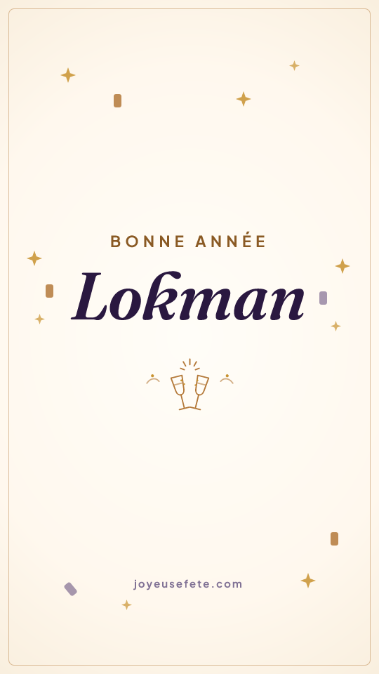 Image « Bonne année Lokman » au format story