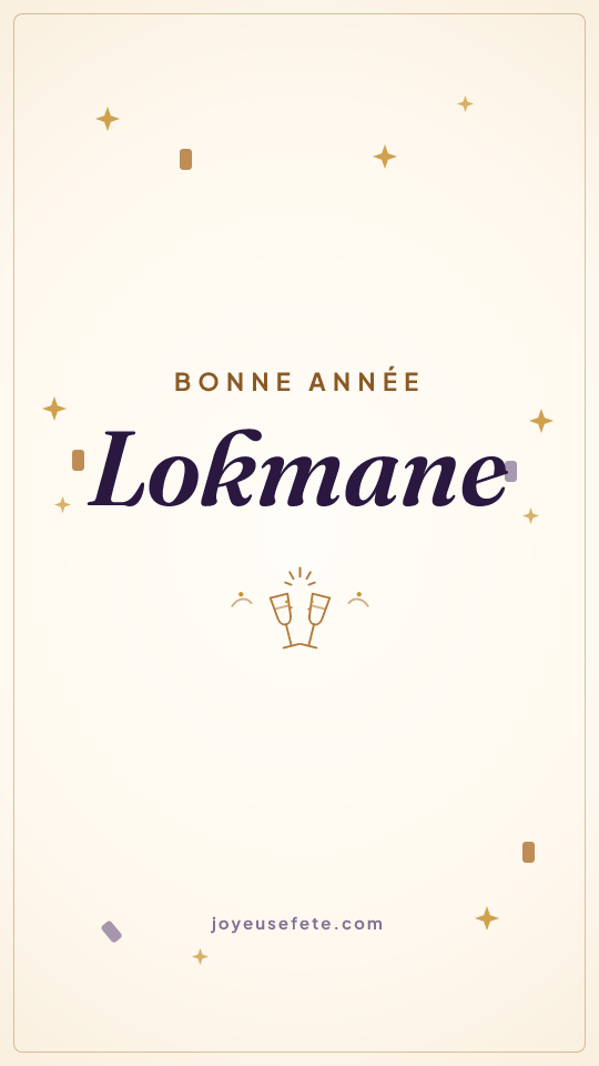 Image « Bonne année Lokmane » au format story