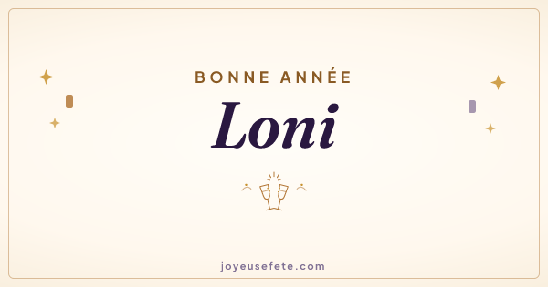 Image « Bonne année Loni » au format large
