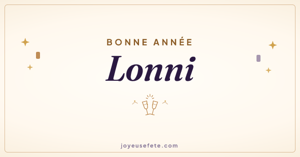 Image « Bonne année Lonni » au format large
