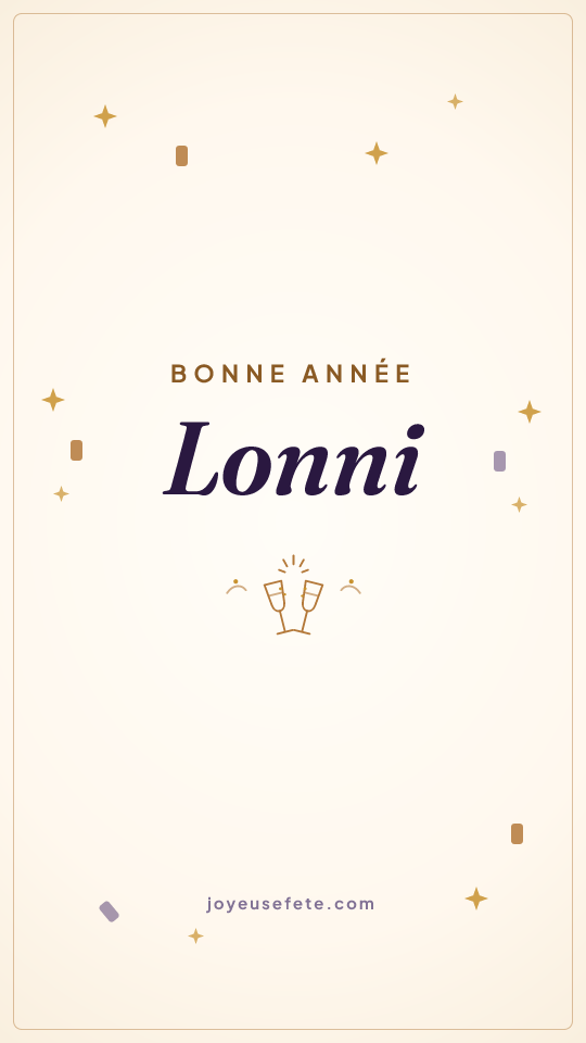 Image « Bonne année Lonni » au format story