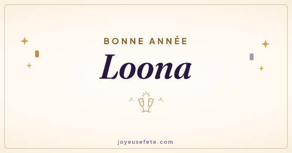 Image « Bonne année Loona » au format large