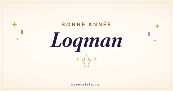Image « Bonne année Loqman » au format large