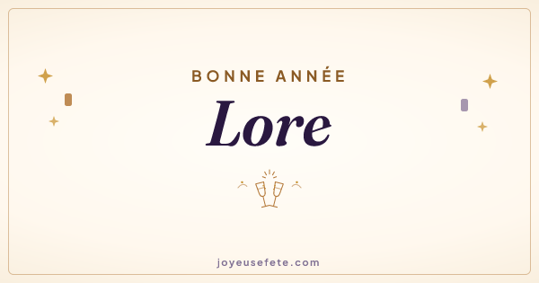 Image « Bonne année Lore » au format large
