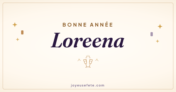 Image « Bonne année Loreena » au format large