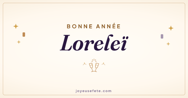 Image « Bonne année Loreleï » au format large