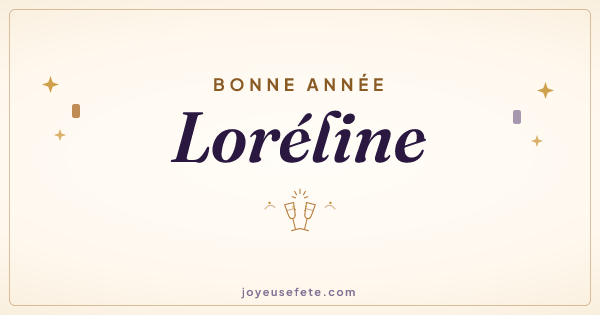 Image « Bonne année Loréline » au format large