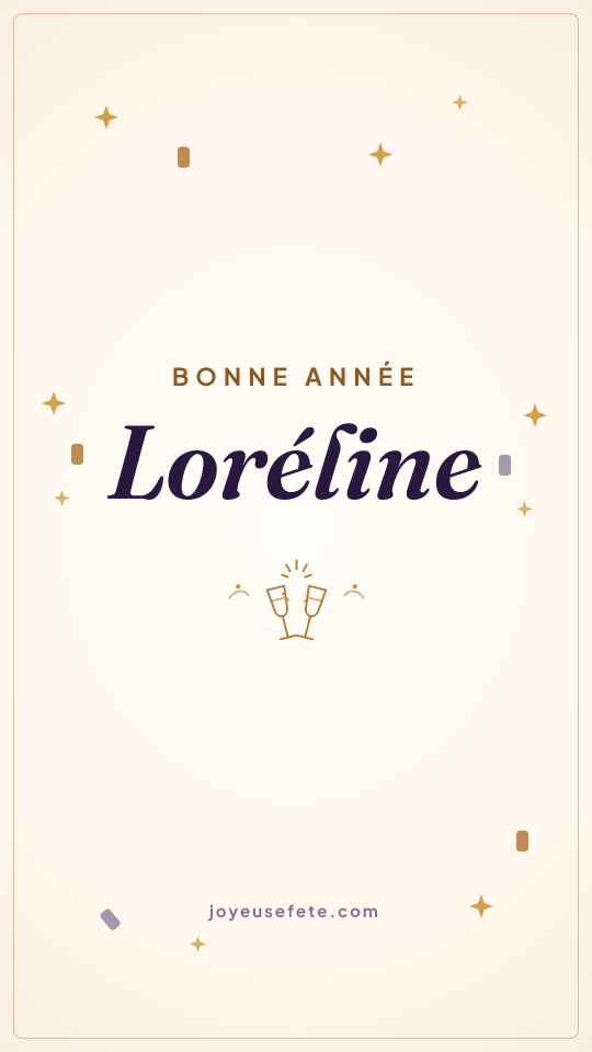 Image « Bonne année Loréline » au format story