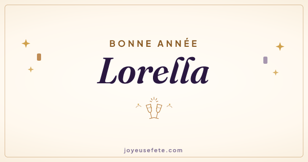 Image « Bonne année Lorella » au format large