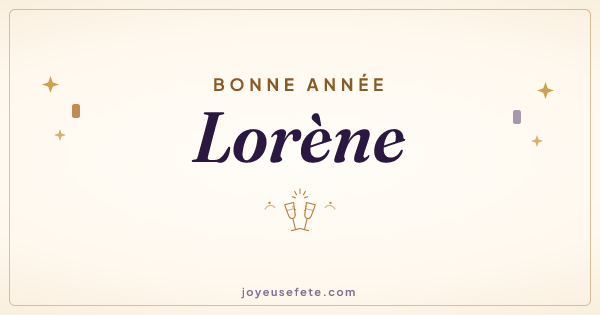 Image « Bonne année Lorène » au format large
