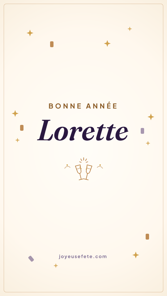 Image « Bonne année Lorette » au format story