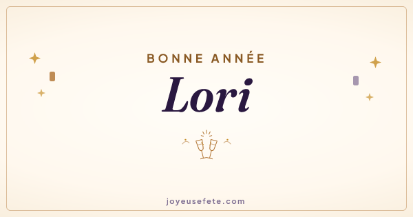 Image « Bonne année Lori » au format large
