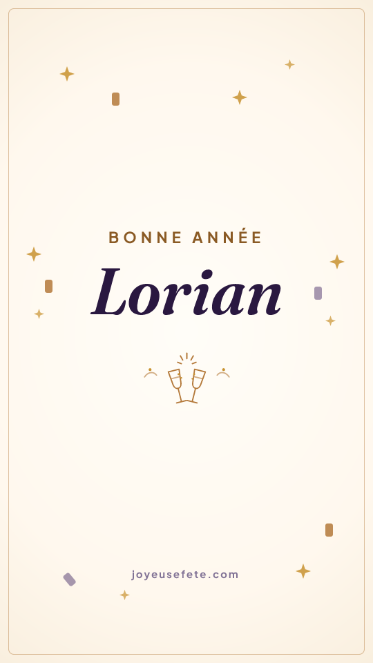 Image « Bonne année Lorian » au format story