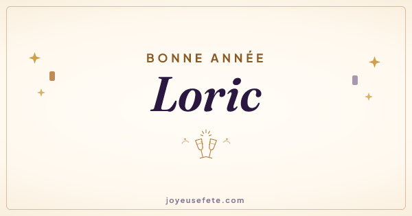Image « Bonne année Loric » au format large