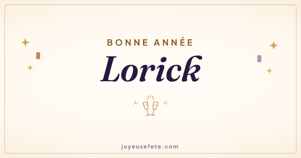 Image « Bonne année Lorick » au format large