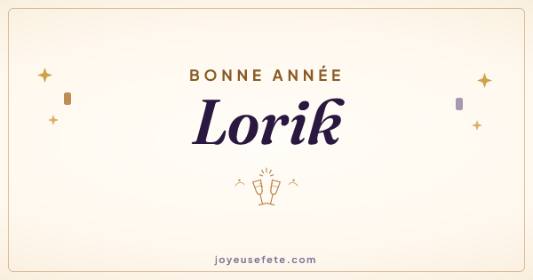 Image « Bonne année Lorik » au format large