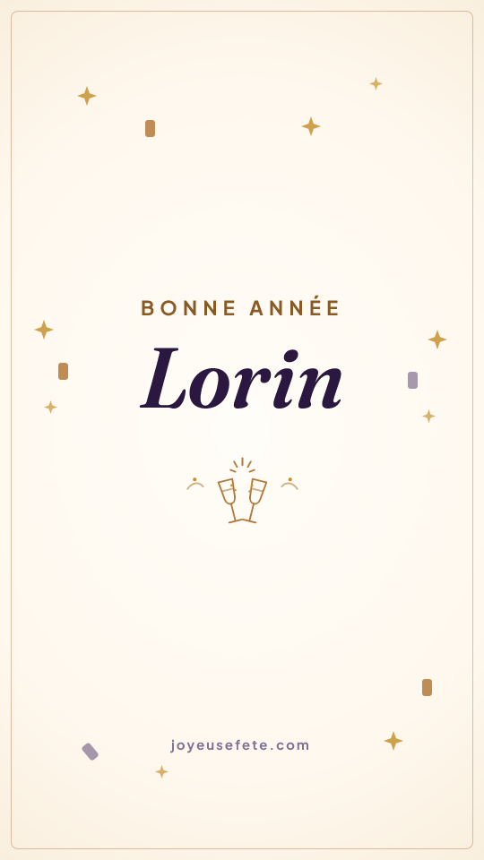 Image « Bonne année Lorin » au format story
