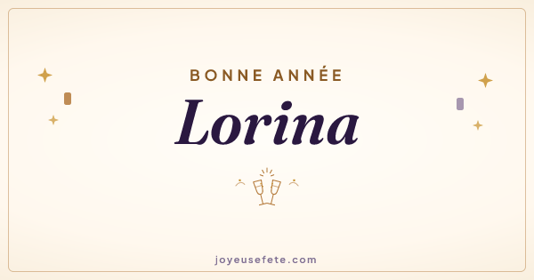 Image « Bonne année Lorina » au format large