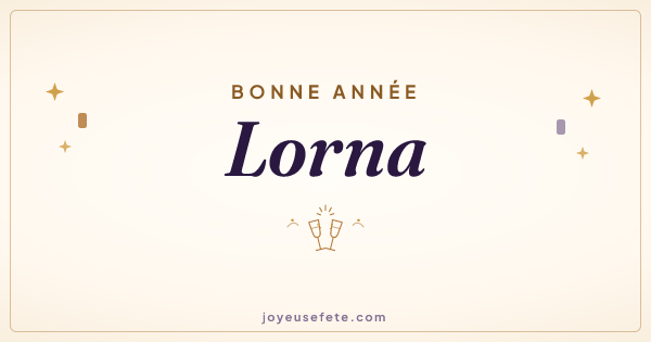 Image « Bonne année Lorna » au format large