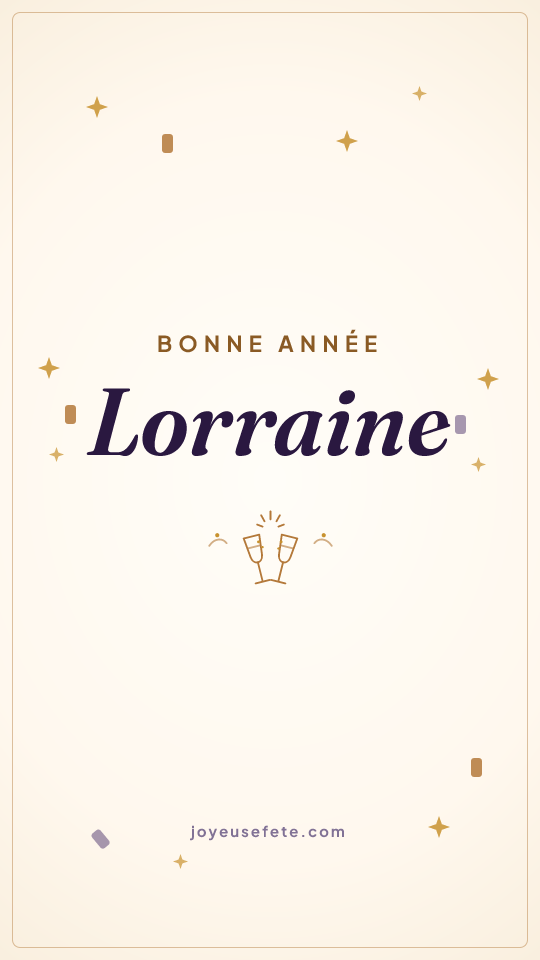 Image « Bonne année Lorraine » au format story