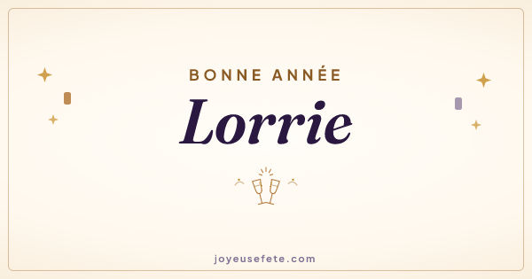 Image « Bonne année Lorrie » au format large