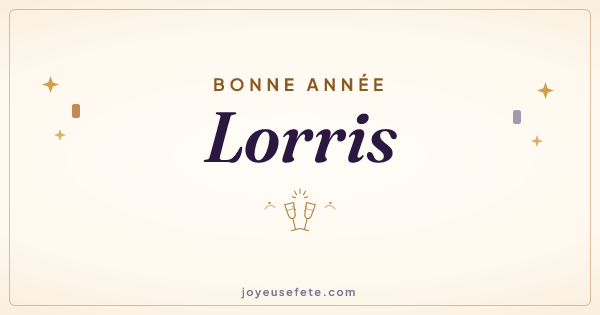 Image « Bonne année Lorris » au format large