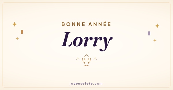 Image « Bonne année Lorry » au format large