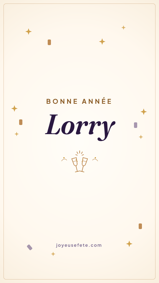 Image « Bonne année Lorry » au format story