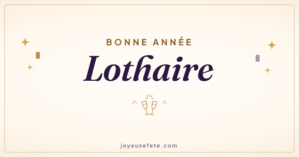 Image « Bonne année Lothaire » au format large