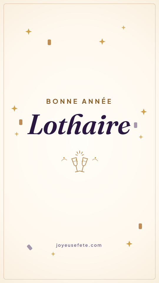 Image « Bonne année Lothaire » au format story