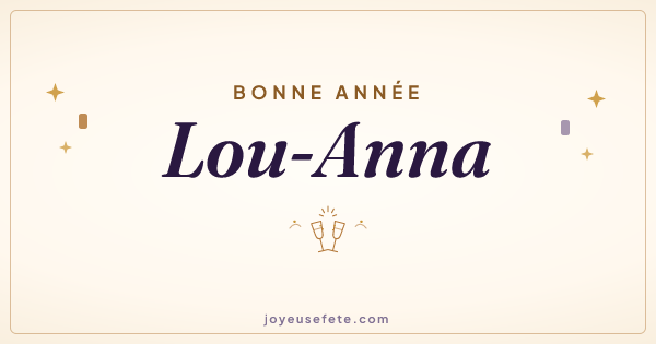 Image « Bonne année Lou-Anna » au format large