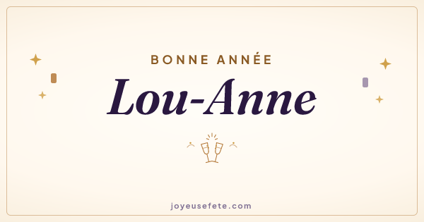 Image « Bonne année Lou-Anne » au format large
