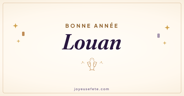Image « Bonne année Louan » au format large