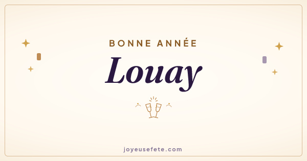 Image « Bonne année Louay » au format large