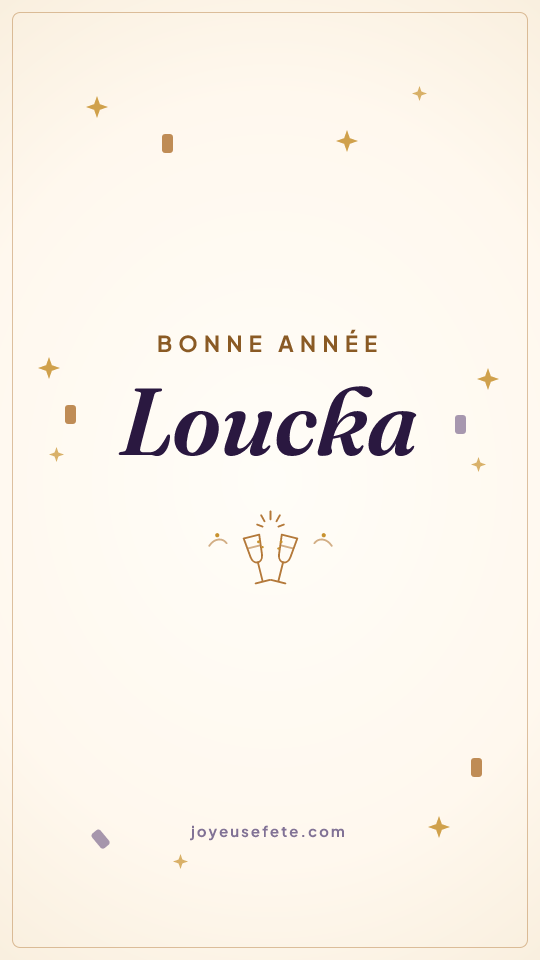 Image « Bonne année Loucka » au format story