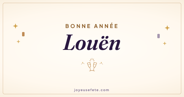 Image « Bonne année Louën » au format large
