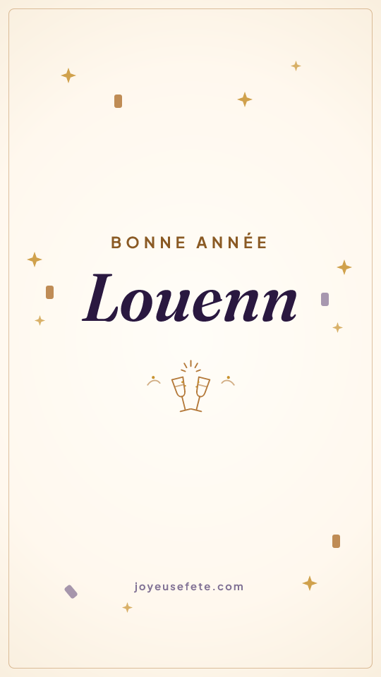 Image « Bonne année Louenn » au format story